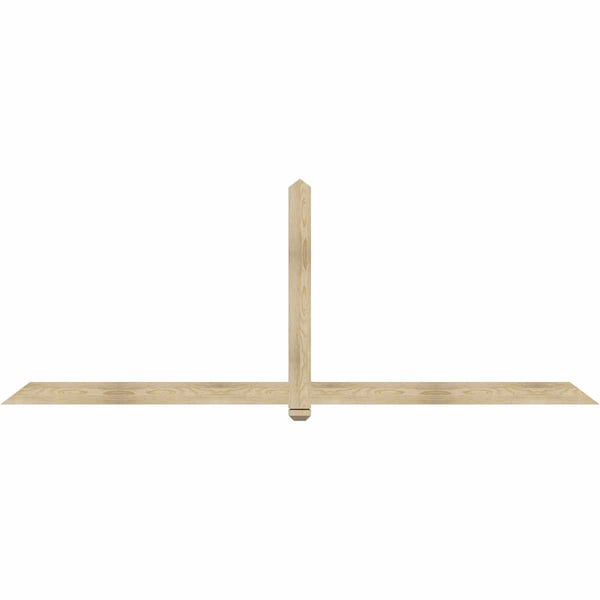 Ekena Millwork Eugene Rough Sawn Timber Gable Bracket, Douglas Fir, 108"W x 40"H x 2"D x 4"F, 9/12 Pitch GBW108X40X0204EUG00RDF - main